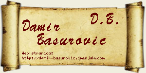 Damir Basurović vizit kartica